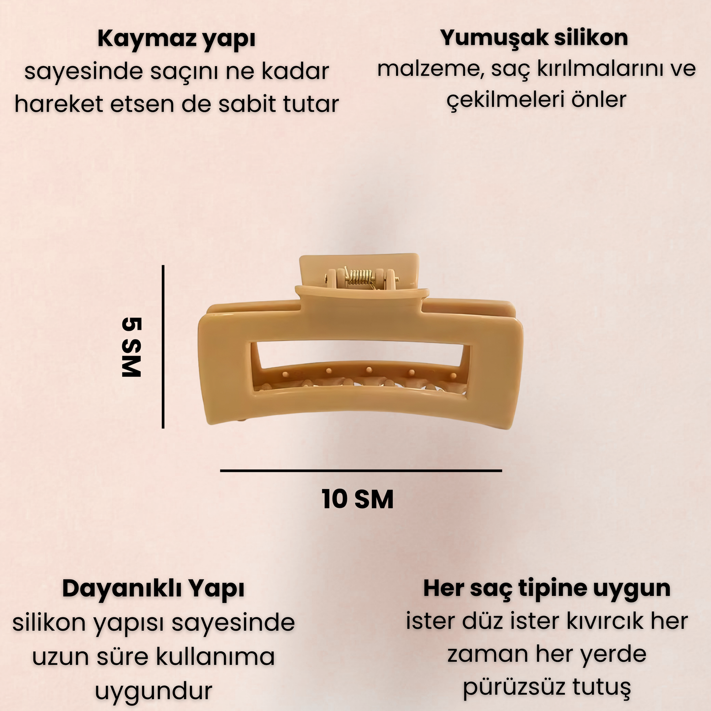 Silikon Saç Tokası